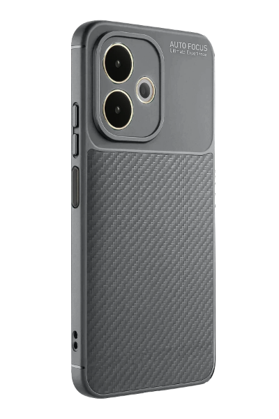Newface Oppo A5 Pro 4G Kılıf Auto Focus Karbon Kapak - Gri resmi
