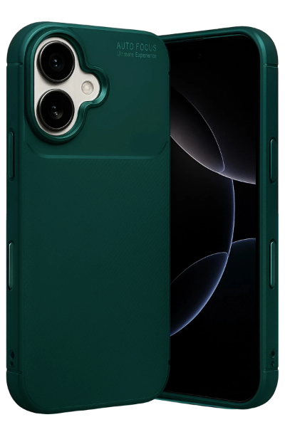 Newface Apple iPhone 17 Auto Focus Karbon Kapak - Koyu Yeşil resmi