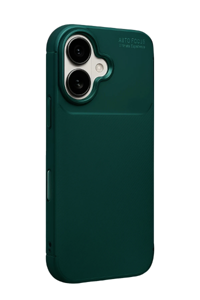 Newface Apple iPhone 17 Auto Focus Karbon Kapak - Koyu Yeşil resmi