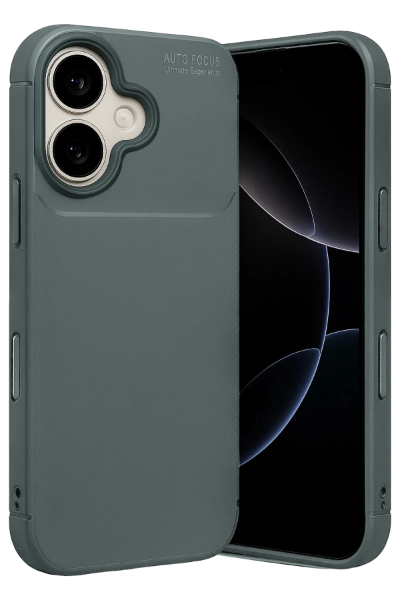 Newface Apple iPhone 17 Auto Focus Karbon Kapak - Gri resmi