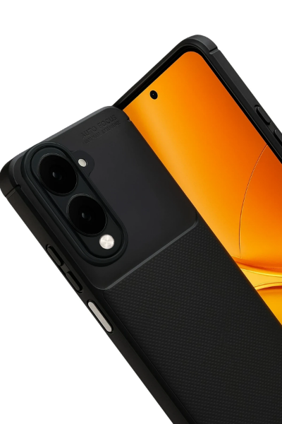 Newface Vivo Y29S Auto Focus Karbon Kapak - Siyah resmi