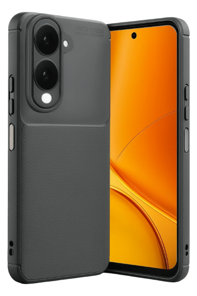 Newface Vivo Y29S Auto Focus Karbon Kapak - Gri resmi