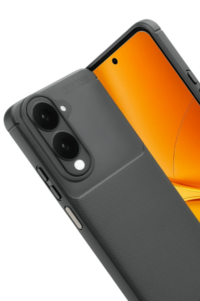 Newface Vivo Y29S Auto Focus Karbon Kapak - Gri resmi