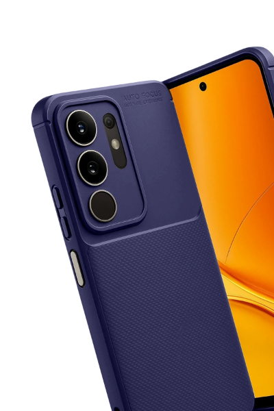 Newface Vivo Y29 4G Auto Focus Karbon Kapak - Lacivert resmi