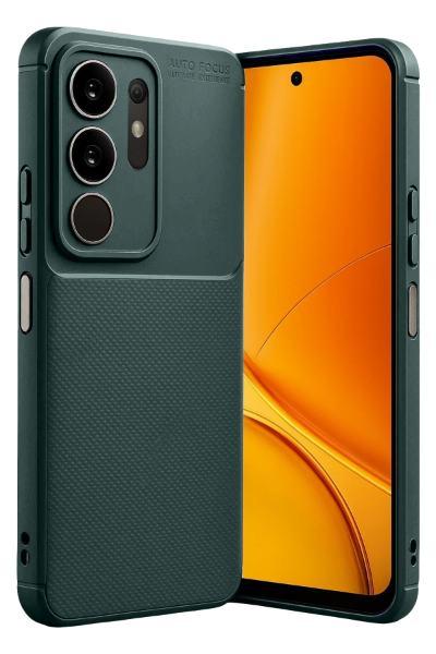 Newface Vivo Y29 4G Auto Focus Karbon Kapak - Koyu Yeşil resmi