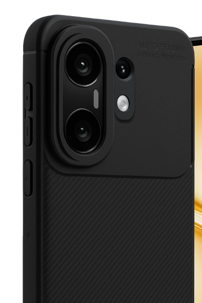 Newface Vivo X200 FE Auto Focus Karbon Kapak - Siyah resmi