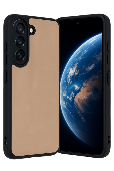 Newface Samsung Galaxy A36 Kılıf Aras Deri Kapak - Pudra resmi