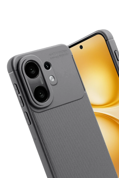 Newface Vivo X200 FE Auto Focus Karbon Kapak -Gri resmi