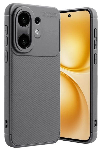 Newface Vivo X200 FE Auto Focus Karbon Kapak -Gri resmi