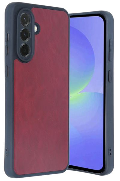 Newface Samsung Galaxy A56 Kılıf Aras Deri Kapak - Bordo resmi