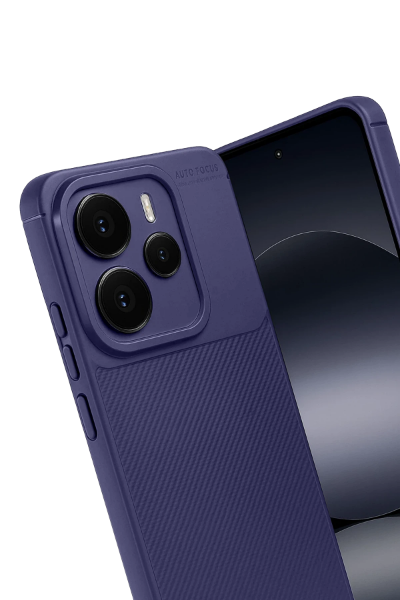 Newface Xiaomi Note 14 5G Auto Focus Karbon Kapak - Lacivert resmi
