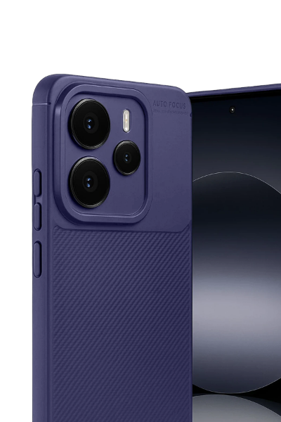 Newface Xiaomi Note 14 5G Auto Focus Karbon Kapak - Lacivert resmi