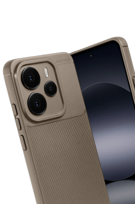 Newface Xiaomi Note 14 5G Auto Focus Karbon Kapak - Kahverengi resmi
