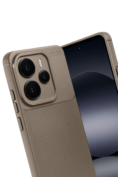 Newface Xiaomi Note 14 5G Auto Focus Karbon Kapak - Kahverengi resmi