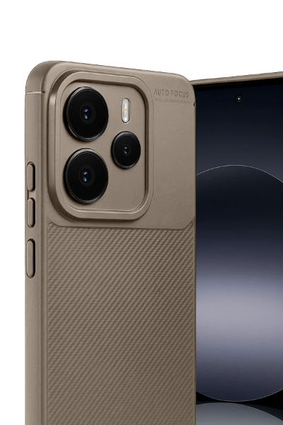 Newface Xiaomi Note 14 5G Auto Focus Karbon Kapak - Kahverengi resmi