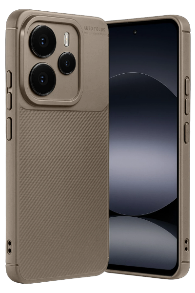 Newface Xiaomi Note 14 5G Auto Focus Karbon Kapak - Kahverengi resmi