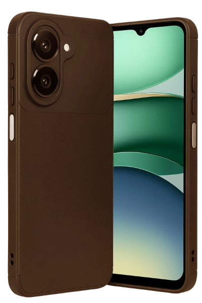 Newface Samsung Galaxy A07 Auto Focus Karbon Kapak - Kahverengi resmi