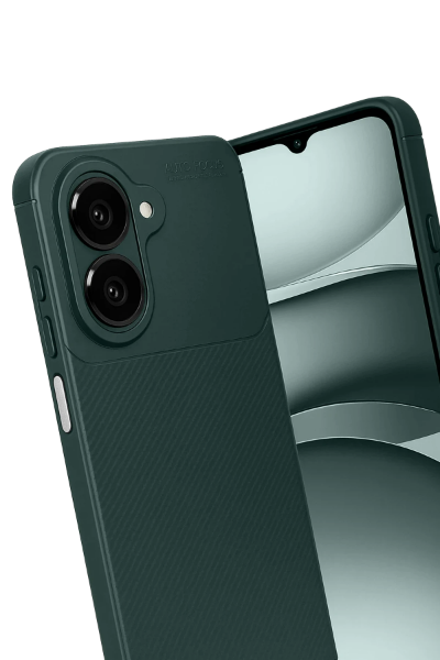 Newface Samsung Galaxy A07 Auto Focus Karbon Kapak - Koyu Yeşil resmi