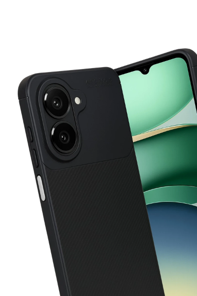 Newface Samsung Galaxy A07 Auto Focus Karbon Kapak - Siyah resmi