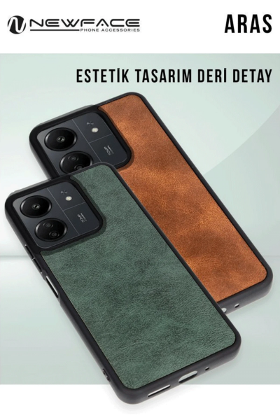 Newface Xiaomi Redmi Note 14 4G Kılıf Aras Deri Kapak - Taba resmi