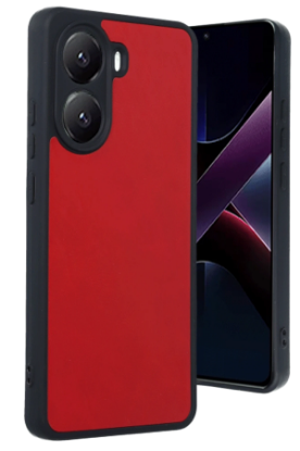 Newface Xiaomi Poco X7 Pro Kılıf Aras Deri Kapak - Kırmızı resmi