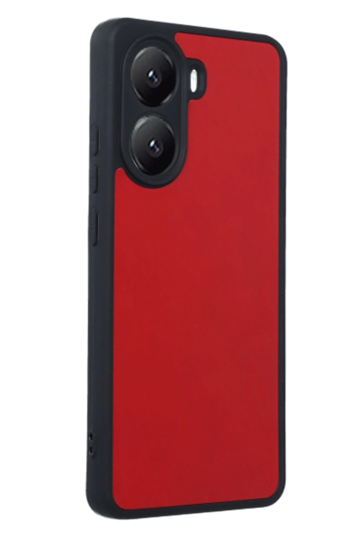 Newface Xiaomi Poco X7 Pro Kılıf Aras Deri Kapak - Kırmızı resmi
