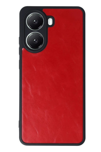 Newface Xiaomi Poco X7 Pro Kılıf Aras Deri Kapak - Kırmızı resmi