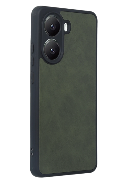 Newface Xiaomi Poco X7 Pro Kılıf Aras Deri Kapak - Koyu Yeşil resmi
