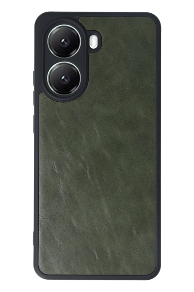 Newface Xiaomi Poco X7 Pro Kılıf Aras Deri Kapak - Koyu Yeşil resmi