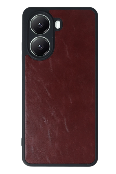 Newface Xiaomi Poco X7 Pro Kılıf Aras Deri Kapak - Bordo resmi