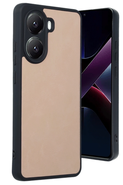 Newface Xiaomi Poco X7 Pro Kılıf Aras Deri Kapak - Pudra resmi