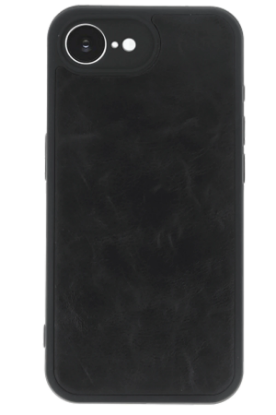 Newface iPhone 16E Kılıf Aras Deri Kapak - Siyah resmi