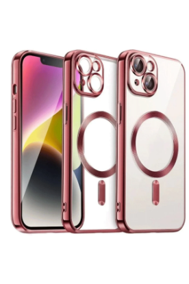 Newface iPhone 15 Kılıf Kross Magneticsafe Kapak - Kırmızı resmi