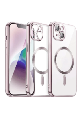 Newface iPhone 15 Kılıf Kross Magneticsafe Kapak - Rose resmi