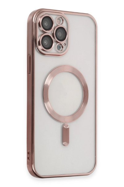 Newface iPhone 15 Pro Kılıf Kross Magneticsafe Kapak - Rose resmi