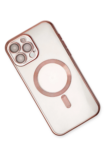 Newface iPhone 15 Pro Kılıf Kross Magneticsafe Kapak - Rose resmi