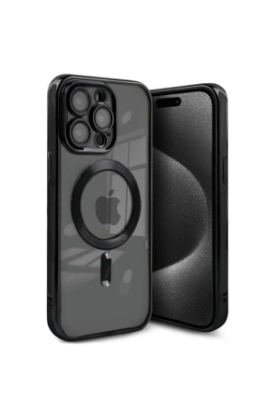 Newface iPhone 15 Pro Max Kılıf Kross Magneticsafe Kapak - Siyah resmi