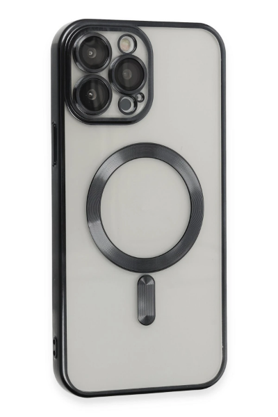 Newface iPhone 15 Pro Max Kılıf Kross Magneticsafe Kapak - Siyah resmi