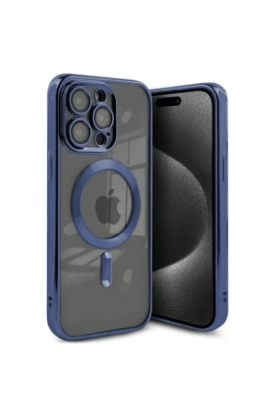 Newface iPhone 15 Pro Max Kılıf Kross Magneticsafe Kapak - Lacivert resmi
