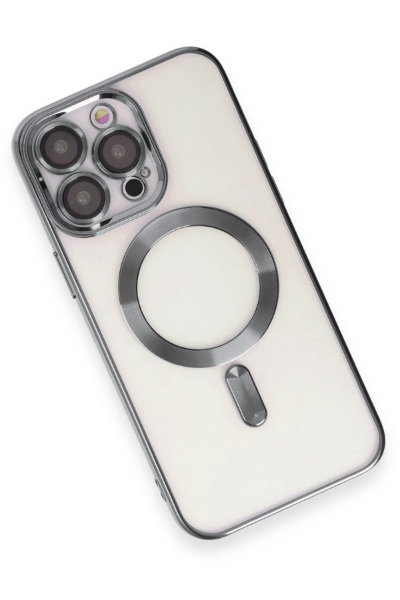 Newface iPhone 15 Pro Max Kılıf Kross Magneticsafe Kapak - Titan Gri resmi