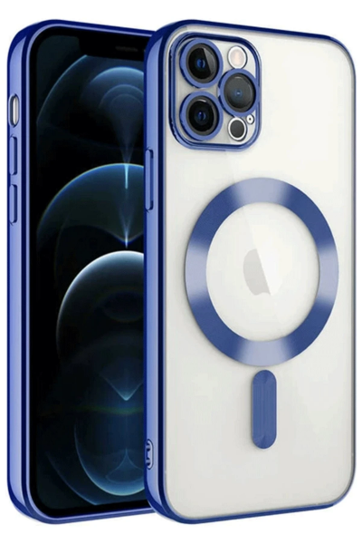 Newface iPhone 14 Pro Max Kılıf Kross Magneticsafe Kapak - Lacivert resmi