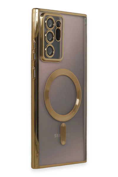 Newface Samsung Galaxy Note 20 Ultra Kılıf Kross Magneticsafe Kapak - Gold resmi