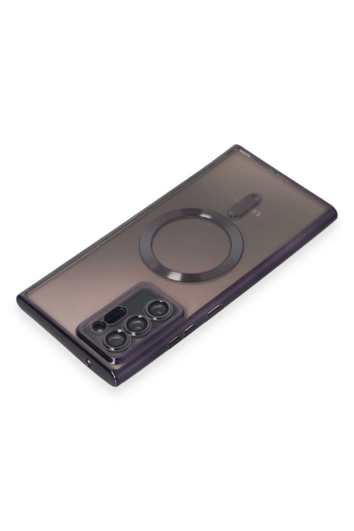 Newface Samsung Galaxy Note 20 Ultra Kılıf Kross Magneticsafe Kapak - Mor resmi