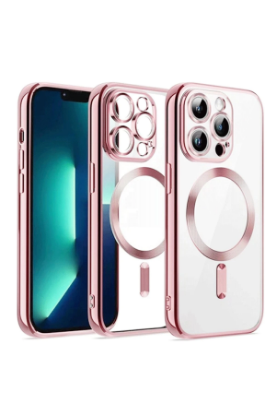 Newface iPhone 15 Kılıf Kross Magneticsafe Kapak - Pembe resmi