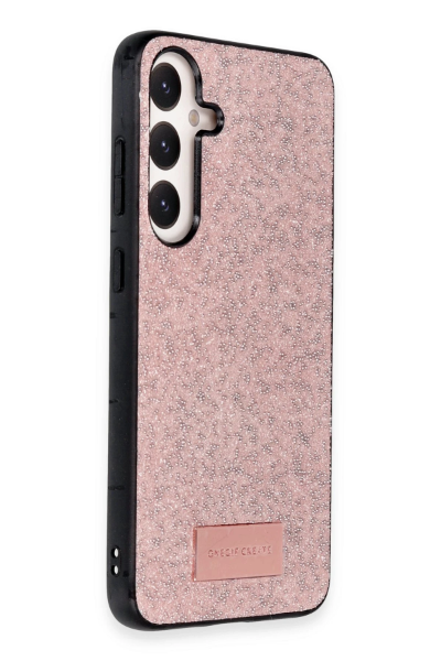 Onegif Samsung Galaxy S24 Plus Bright Simli Kapak - Pembe resmi
