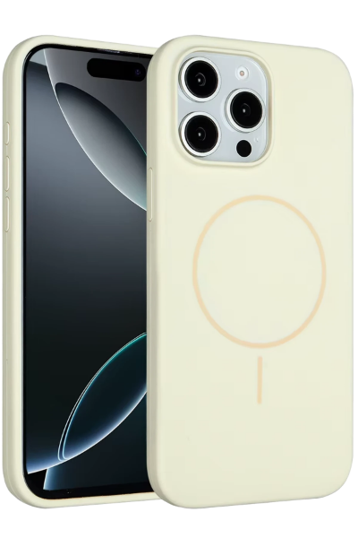 Joko iPhone 14 Pro Max Kılıf Jully Magsafe Kapak - Bej resmi