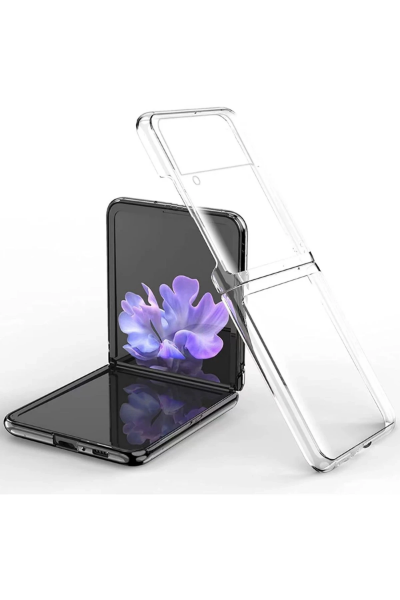 Newface Samsung Galaxy Z Flip 3 Kılıf Fold TPU Silikon - Şeffaf resmi
