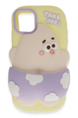 Newface iPhone 12 Kılıf Poky Karakter Silikon Kapak - Desen 5 resmi