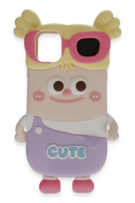 Newface iPhone 12 Kılıf Poky Karakter Silikon Kapak - Desen 8 resmi