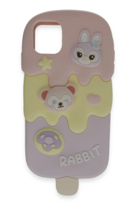 Newface iPhone 12 Kılıf Poky Karakter Silikon Kapak - Desen 11 resmi